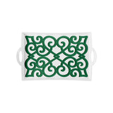 guzzini guzzini vassoio rettangolare natalizio harmonia melamina san con manici 335 x 54 cm table decor bianco verde ean 8008392412625