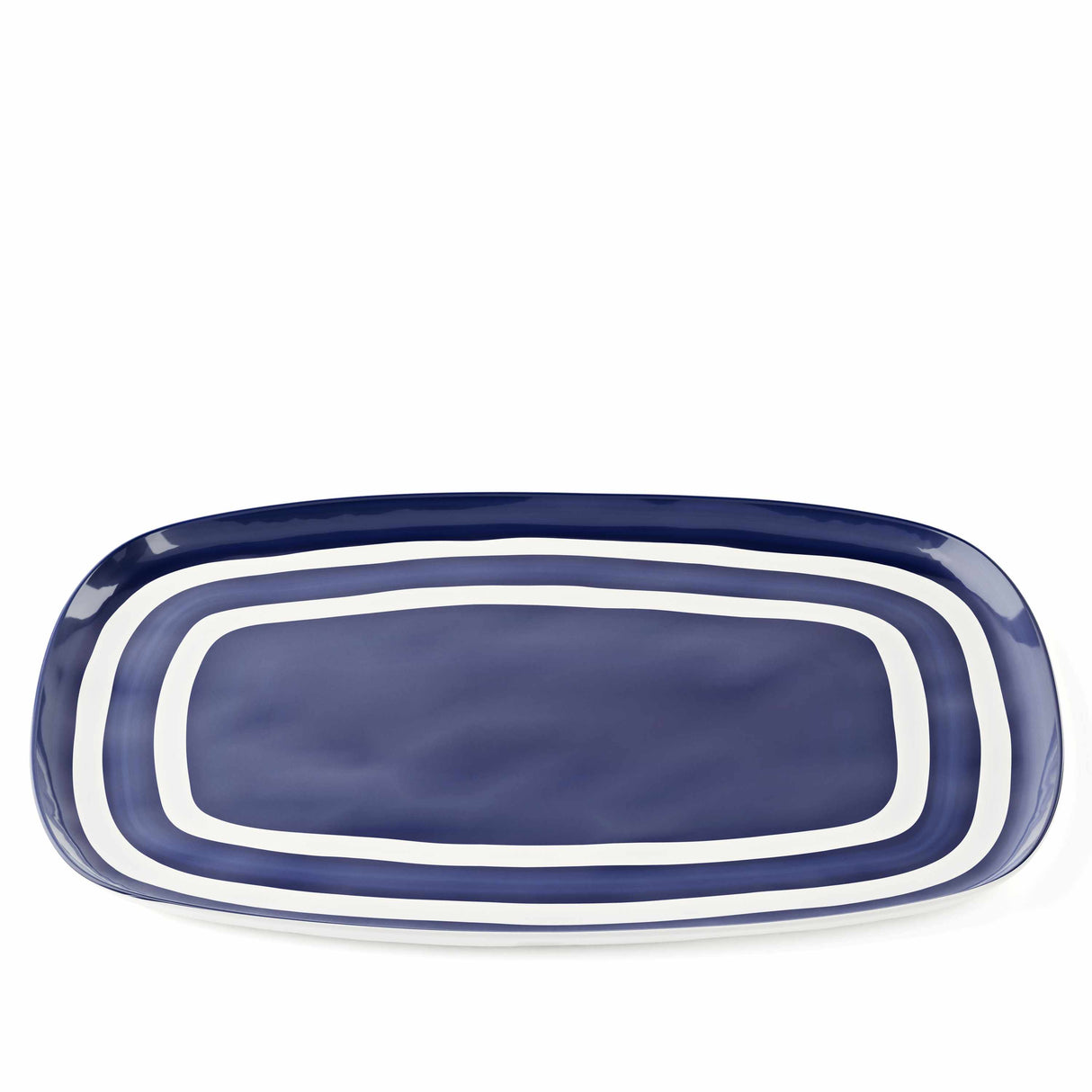 guzzini guzzini vassoio xl riviera melamina 50 x 34 cm bianco blu ean 8008392399841