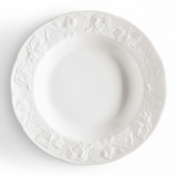 KALEIDOS toscana piatto frutta cm 21 6900121 porcellana bianca rilievi 