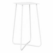 Le Pied de Table Aries Blanc Acier H 73 cm