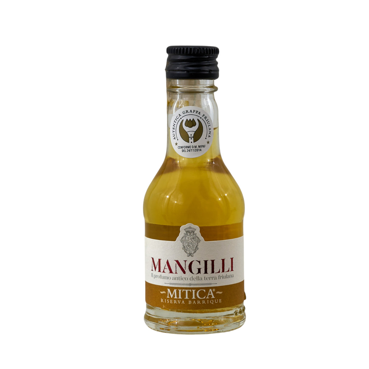 larcolaio larcolaio grappa mitica mangilli riserva mignon bottiglietta 3 cl 50 vol ean 8002940310012