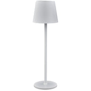 L'Arcolaio Lampe LED Tactile Rechargeable H 38 Cm 10 x 10 Cm IP54 Round Pro Blanc