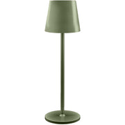 L'Arcolaio Lampe LED Tactile Rechargeable H 38 Cm 10 x 10 Cm IP54 Round Pro Olive