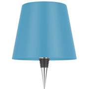L'Arcolaio Lampe tactile en métal, forme de bouchon, 11 x 11 x 13 cm, bleu clair.