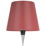L'Arcolaio Lampe tactile en métal, couvercle 11 x 11 x 13 cm, rouge.