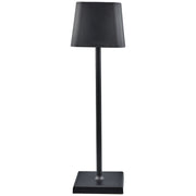 L'Arcolaio Lampe tactile carrée Pro H 38 cm 10 x 10 cm Noire