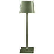 L'Arcolaio Lampe tactile carrée Pro H 38 cm 10 x 10 cm Olive