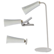 L'Arcolaio Lampe de Lecture LED Triangle 14,5 x 6,5 x 38,2 Cm Blanche
