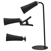 L'Arcolaio Lampe de Lecture Triangle LED 14,5 x 6,5 x 38,2 Cm Noir