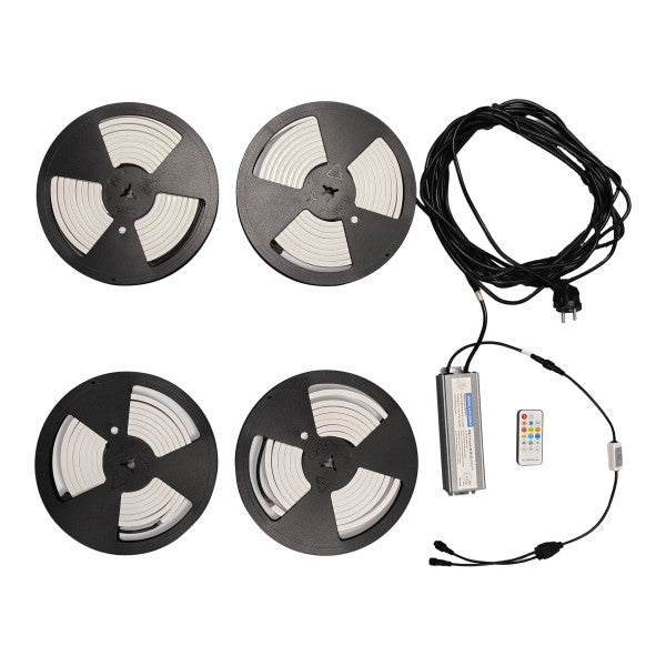 larcolaio larcolaio luci led in silicone 8x8 mm per pergola bioclimatica dimmer 3x6 m ean 8004944787791