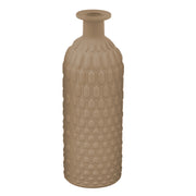 Bouteille L'Arcolaio Matt Honeycomb 8,6 x 8,6 x 24,7 cm, Gris tourterelle, pour cadeaux ou centres de table