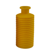 Vase Arcolaio à rayures mates 9,5 x 9,5 x 21,3 cm Jaune - Cadeau de mariage / Centre de table