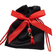 Sachet Coccinelle L'Arcolaio 9x12 cm Laurea Noir – Bonbonnière Élégante 12 Pc