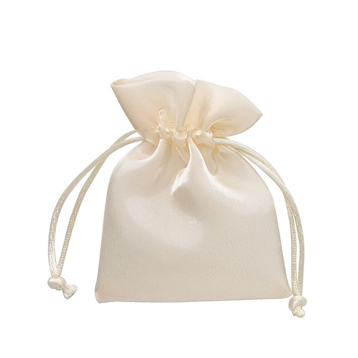 larcolaio larcolaio sacchetto organza lucido 9x12 cm portacanfetti ecru bomboniera elegante 12 pz ean 8059558631589