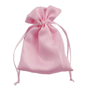 Sachet en Satin L'Arcolaio 9x12 cm Porte-Dragées Rose – Bombonnière Élégante 12 Pcs