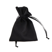 Le Petit Sac en Tissu L'Arcolaio 9x12 cm Porte-Dragées Noir – Faveur Élégante 12 Pièces