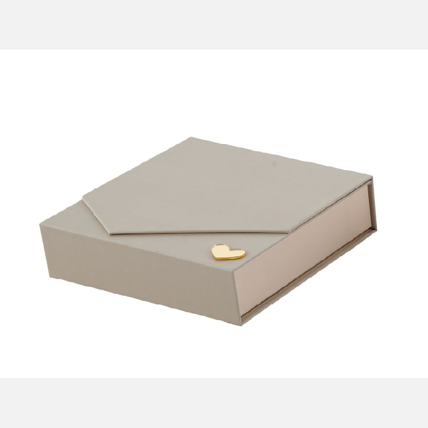larcolaio larcolaio scatola liscia portaconfetti 13 x 13 x 4 cm bomboniera tortora 1 pz ean 8059558630131