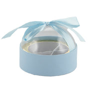 L'Arcolaio Boîte en Plastique Boîte à Dragées D 8 Cm Porte-Dragées Bleu Ciel 1 Pc