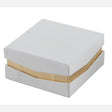 larcolaio larcolaio scatola telata portaconfetti 9 x 9 x 4 cm bomboniera bianca 1 pz ean 8059558632166