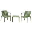 larcolaio larcolaio set ventotene verde con 2 poltrone e tavolino in polipropilene ean 8004944750986