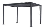 L'Arcolaio Pergola Bioclimatique Vulcano 3x4 m Anthracite Aluminium
