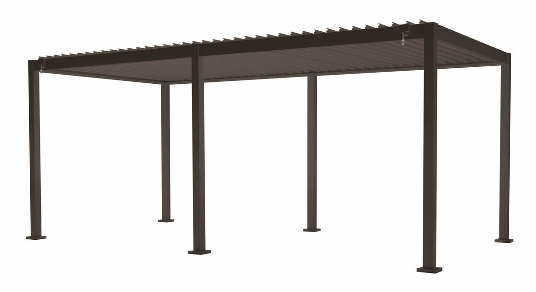 L'Arcolaio Pergola Bioclimatique Vulcano 3x6 m Anthracite Aluminium