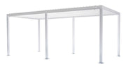 L'Arcolaio Pergola Bioclimatique Vulcano 3x6 m Blanc Aluminium