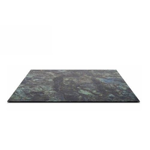 Piano tavolo HPL 70×70 cm sp. 10 mm finitura Forest Green Geo verde pietra, antigraffio. Made in Italy per bar e ristoranti