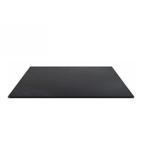 Piano tavolo HPL 80×80 cm sp. 10 mm finitura Ardesia Climb effetto pietra nera, antigraffio. Made in Italy per bar e ristoranti