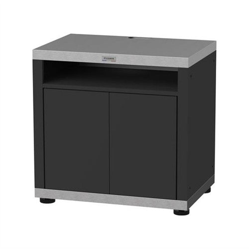 le marquier le marquier mobile cucina per plancha 80 x 55 cm duo nero inox carrello supporto per plancha ean 3339380165748
