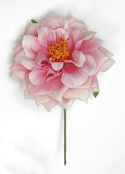Spray Linea Due Elle Rosa D 11 cm avec tige rose, 6 pièces