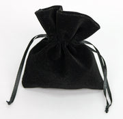 Sac en tissu Linea Due Elle 10 x 12 cm Noir 12 pièces