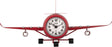 lowell lowell orologio aeroplano da tavolo o parete metallo 41 x 16 x 8 cm rosso ean 8008457715876