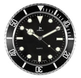 lowell lowell orologio da parete al quarzo cassa acciaio indici luminiscenti d 338 cm nero ean 8008457141613