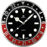 lowell lowell orologio da parete al quarzo cassa acciaio indici luminiscenti d 338 cm rosso ean 8008457087058