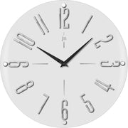 Horloge murale Lowell Quartz, MDF, verre, diamètre 39,40 cm, blanc