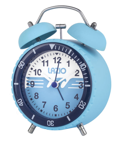 lowell lowell orologio sveglia al quarzo soft touch 9 x 14 x 5 cm roma bianco azzurro ean 8008457077899