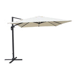 moia greenwood moia greenwood ombrellone colorado 3 x 4 m in alluminio antracite ombrellone outdoor con telo in poliestere ecru design moderno ean 8013054837746