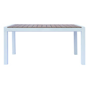 Moia Greenwood Majorque Table Extensible Blanc Bois Résine 160/210 cm