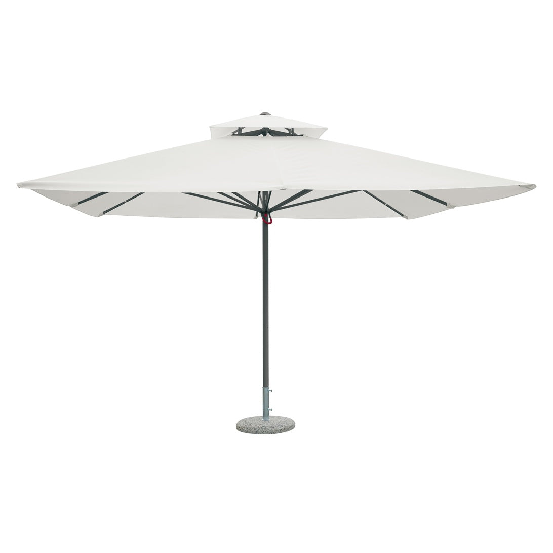 moia greenwood moia greenwood ombrellone push up 4x4 m antracite con telo ecru palo d 60 mm telescopico con camino antivento telo poliestere 320 gr contract ean 8013054831164