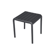 Moia Greenwood Table Basse 45 x 45 cm en Polypropylène Anthracite avec Fibre de Verre – Design Moderne d'Extérieur