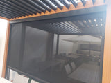 moia greenwood moia greenwood tenda oscurante autoavvolgente per pergola in textilene 4 mt antracite