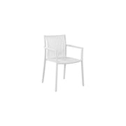 Moia Greenwood Chaise Siena Blanche Polypropylène Lattes 56×82
