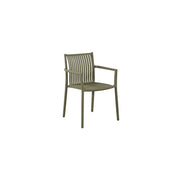 Moia Greenwood Chaise Siena Verte Lattes Empilable 56×82