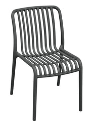 Moia Greenwood Chaise Trapani Anthracite Empilable