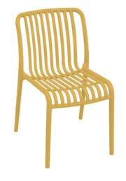 Chaise Moia Greenwood Trapani Polypropylène Moutarde Empilable