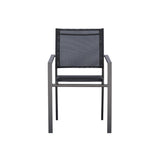 moia greenwood moia greenwood sedia poltrona zara in alluminio antracite e textilene nero sedia outdoor con braccioli impilabile ean 8013054834844