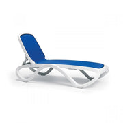 Transat Nardi Omega en toile blanche et bleue