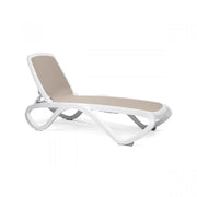 Transat Nardi Omega en toile blanche gris tourterelle