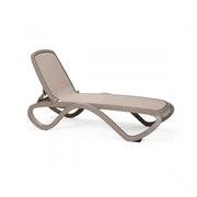 Lit de bronzage Nardi Omega en toile gris tourterelle